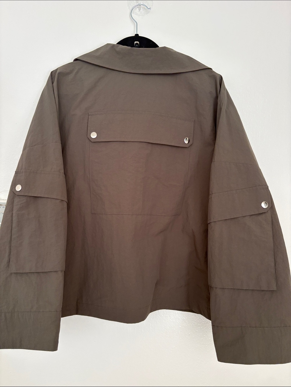 DYLN Olive Utility Jacket with Zip Front - Picture 2 of 3
